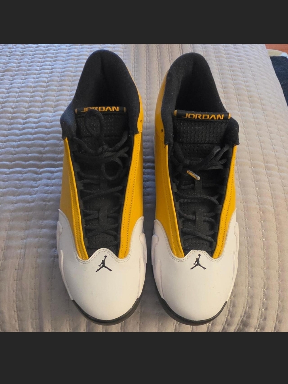 Jordan Retro Low Top Sneakers in Yellow / White